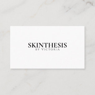 Professional Sleek Minimalist Luxury Skin Care Business Card