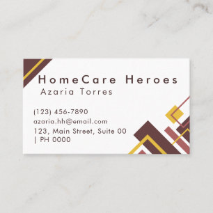 Professional Sleek Typography Geometric Modern Business Card