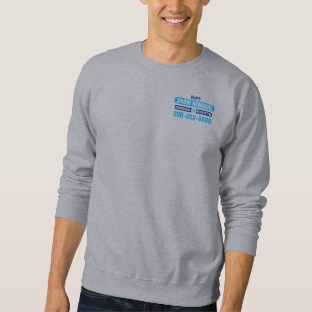 Professional Snow Removal Light Colours Sweatshirt (Front)