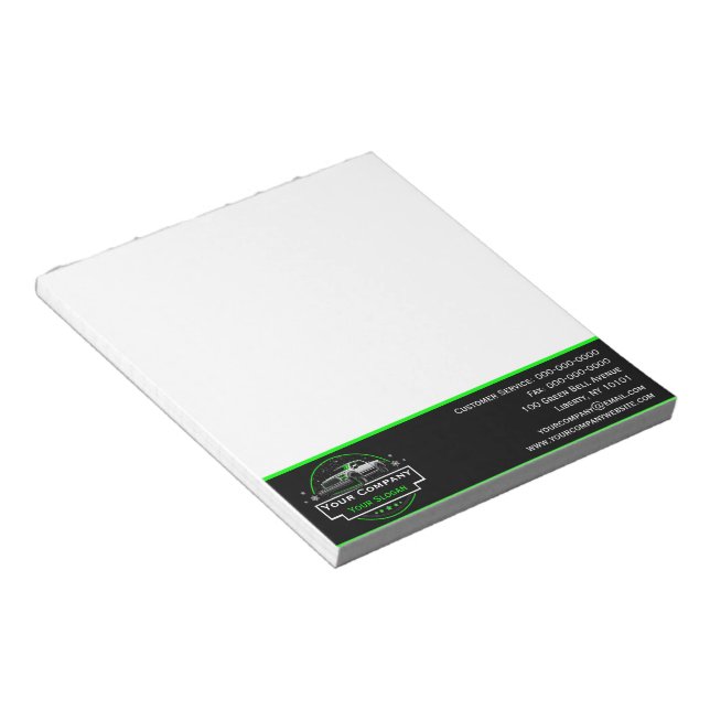 Professional Snow Removal, Snow Ploughing Company Notepad (Angled)