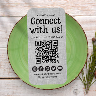 Professional Social Media Website Modern Grey Business Card