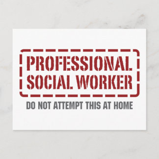 Professional Social Worker Postcard