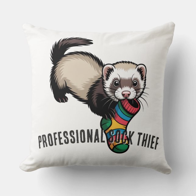 Professional Sock Thief Cushion (Front)