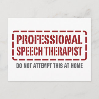 Professional Speech Therapist Postcard