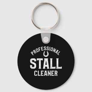 Professional Stall Cleaner Horseback Riding Equest Key Ring