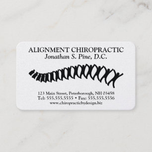 Professional Standard Chiropractic Business Cards