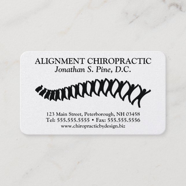 Professional Standard Chiropractic Business Cards (Front)
