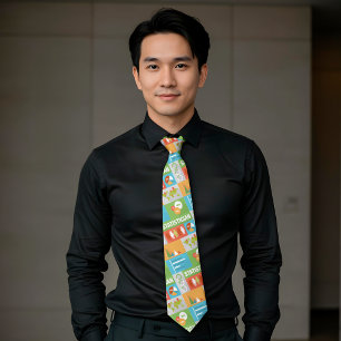 Professional Statistician Iconic Design Tie