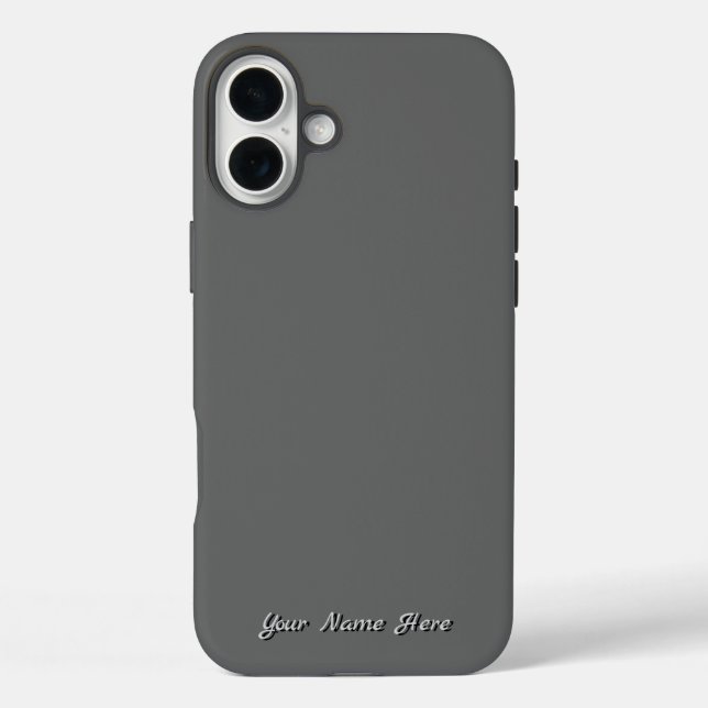 Professional Storm Dust, Grey Solid Colour Case-Mate iPhone Case (Back)