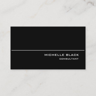 Professional Stylish Black White Modern Elegant Business Card