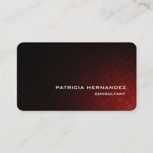 Professional Stylish Brown Red Modern Elegant Business Card