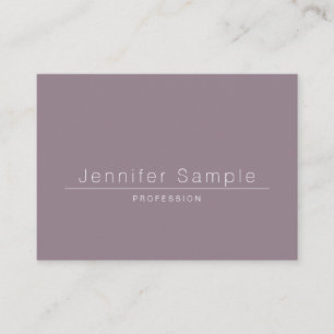 Professional Stylish Clean Modern Salon Plain Luxe Business Card