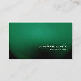 Professional Stylish Green Modern Elegant Business Card
