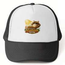 Professional Sunbeam Tester Funny Cat Foam Trucker