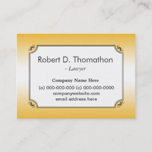 Professional sunlight yellow profile card