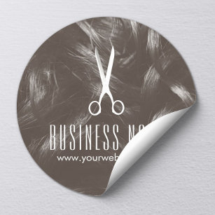 Professional Tan Hair Stylist Hair Salon Product Classic Round Sticker