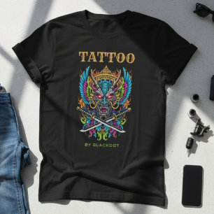 Professional Tattoo Artist Demon Mask tattooist T-Shirt