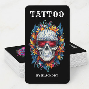 Professional Tattoo Studio Tattoo Shop Branding Business Card