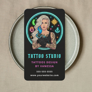 Professional Tattooist Tattoo Artist Tattoo Studio Business Card