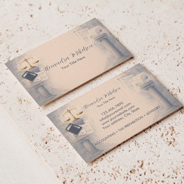 Professional Tax Office Branding Business Card (Creator Uploaded)