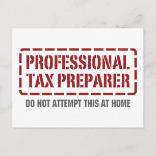 Professional Tax Preparer Postcard