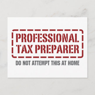 Professional Tax Preparer Postcard