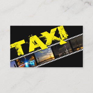 Professional taxi driver cabdriver transporter business card