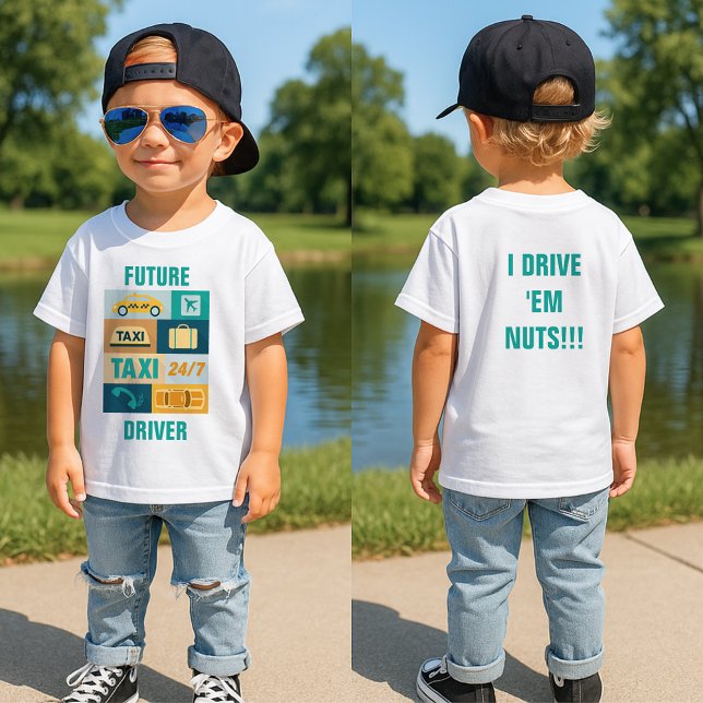 Professional Taxi Driver Iconic Designed Baby T-Shirt (Creator Uploaded)