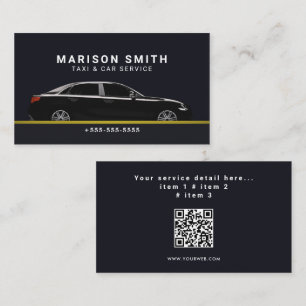 Professional Taxi Service  Business Card