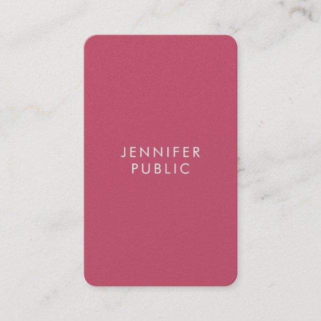 Professional Template Modern Elegant Trend Colours Business Card (Front)