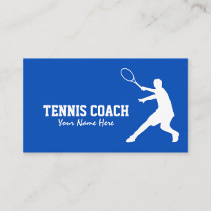Professional Tennis Coach business card template