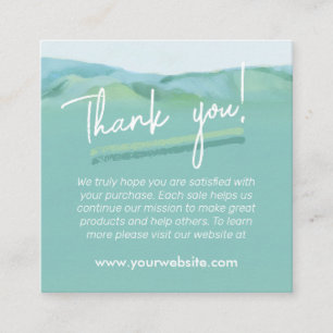 Professional Thank You Business Card