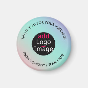 Professional Thank You Custom Chic Pastel Gradient Magnet