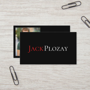 Professional Theatre & Arts Modern Photo Business Card