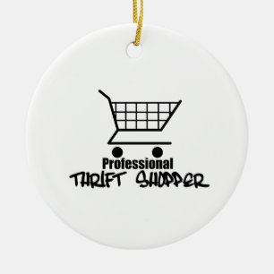 Professional Thrift Shopper Ceramic Tree Decoration