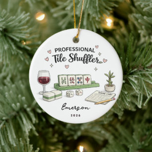 Professional Tile Shuffler Ornament