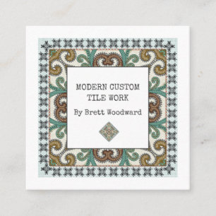 Professional Tiler Square Business Card