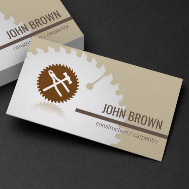 Professional Tools Construction Carpentry Handyman Business Card (Creator Uploaded)
