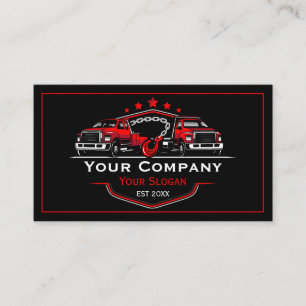Professional Towing Company, Hauling Service Business Card