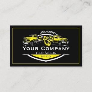 Professional Towing Company, Hauling Service Business Card