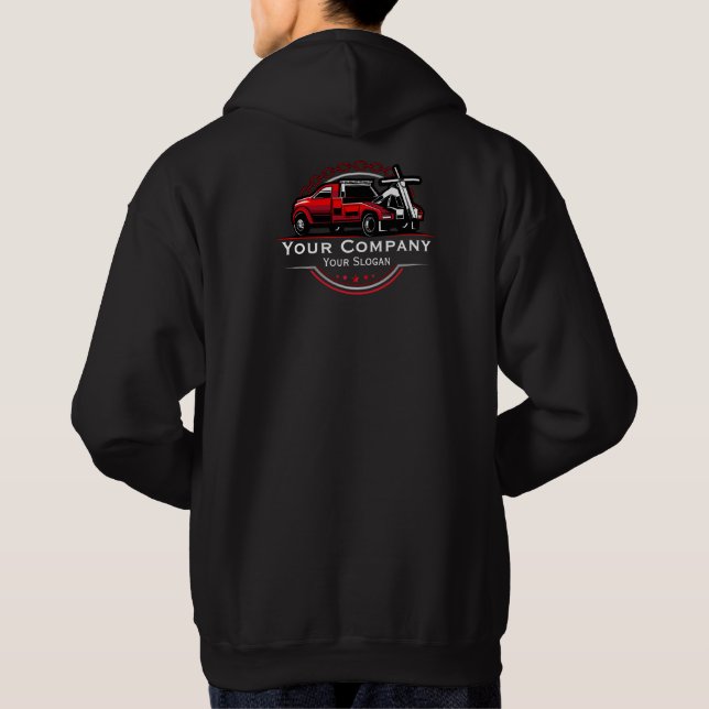 Professional Towing Company, Hauling Service Hoodie (Back)