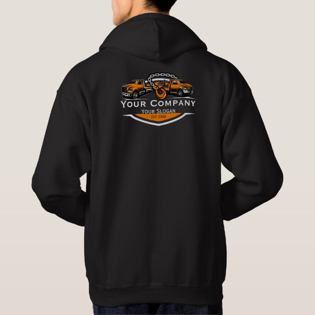 Professional Towing Company, Hauling Service Hoodie (Back)