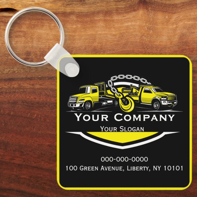 Professional Towing Company, Hauling Service Key Ring (Front)