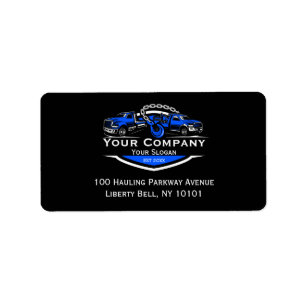 Professional Towing Company, Hauling Service Label