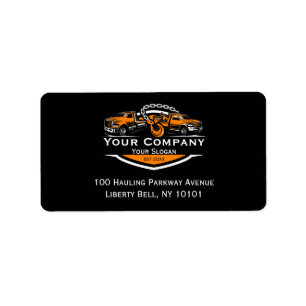 Professional Towing Company, Hauling Service Label