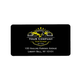 Professional Towing Company, Hauling Service Label