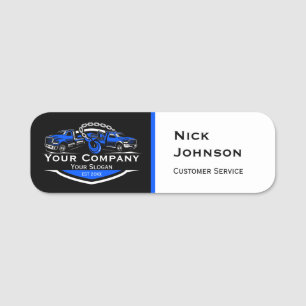 Professional Towing Company, Hauling Service Name Tag