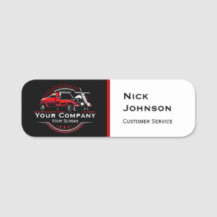 Professional Towing Company, Hauling Service Name Tag