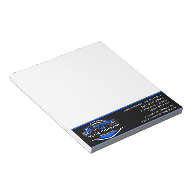 Professional Towing Company, Hauling Service Notepad (Angled)