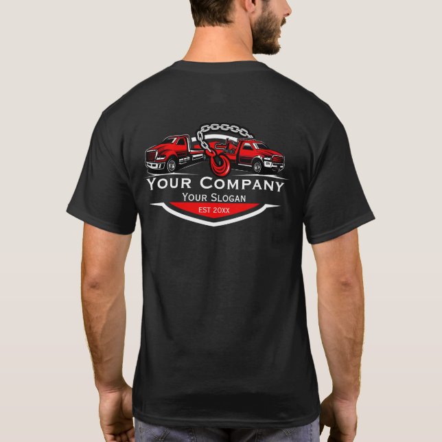 Professional Towing Company, Hauling Service T-Shirt (Back)